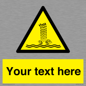 Custom warning artificial waterfall